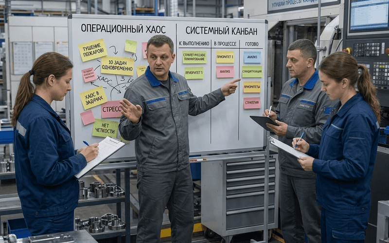 Хватит делать всё сразу: как Канбан-доска спасает руководителя от хаоса и освобождает время для стратегии